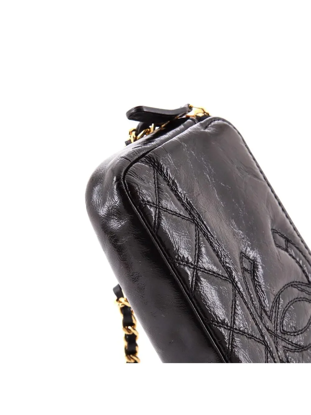 Chanel Cc Double Zip Clutch With Chain #343066C26B